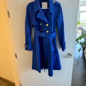 KATE SPADE royal blue trench coat